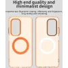 Phonesta HardFrost Back Cover hoesje met MagSafe voor Oppo A5/A5m - Mat Oranje 2