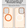 Phonesta HardFrost Back Cover hoesje met MagSafe voor Oppo Reno14 - Mat Oranje 3