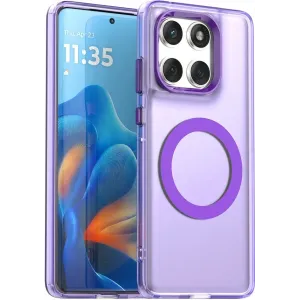 Phonesta HardFrost Back Cover hoesje met MagSafe voor Motorola Edge 60 / Edge 60 Fusion - Mat Paars