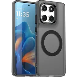 Phonesta HardFrost Back Cover hoesje met MagSafe voor Motorola Edge 60 / Edge 60 Fusion - Mat Zwart