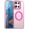 Phonesta HardFrost Back Cover hoesje met MagSafe voor Motorola Moto G56 - Mat Roze