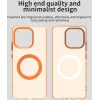 Phonesta HardFrost Back Cover hoesje met MagSafe voor Motorola Moto G86 - Mat Oranje 3