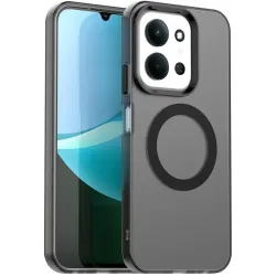 Phonesta HardFrost Back Cover hoesje met MagSafe voor Xiaomi Redmi 15C / Xiaomi Poco C85 - Mat Zwart