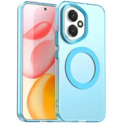 Phonesta HardFrost Back Cover hoesje met MagSafe voor HONOR 400 - Mat Blauw