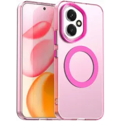 Phonesta HardFrost Back Cover hoesje met MagSafe voor HONOR 400 - Mat Roze