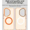 Phonesta HardFrost Back Cover hoesje met MagSafe voor HONOR 400 Pro - Mat Oranje 3