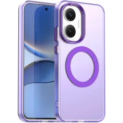 Phonesta HardFrost Back Cover hoesje met MagSafe voor Xiaomi Poco F7 - Mat Paars