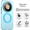 Phonesta HardFrost Back Cover hoesje met MagSafe voor HONOR Magic8 Lite - Mat Blauw 4