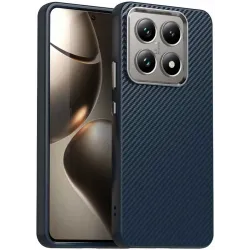 Phonesta IMD Carbon Fiber Back Cover hoesje voor Xiaomi 14T - Donkerblauw