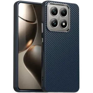 Phonesta IMD Carbon Fiber Back Cover hoesje voor Xiaomi 14T - Donkerblauw