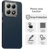 Phonesta IMD Carbon Fiber Back Cover hoesje voor Xiaomi 14T - Donkerblauw 2