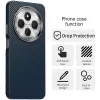 Phonesta IMD Carbon Fiber Back Cover hoesje voor Xiaomi Redmi 14C / Xiaomi Poco C75 - Donkerblauw 2