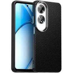 Phonesta IMD Carbon Fiber Back Cover hoesje voor Oppo A60 - Zwart