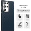 Phonesta IMD Carbon Fiber Back Cover hoesje voor Samsung Galaxy S24 Ultra - Donkerblauw 2