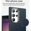 Phonesta IMD Carbon Fiber Back Cover hoesje voor Samsung Galaxy S24 Ultra - Donkerblauw 5