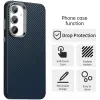 Phonesta IMD Carbon Fiber Back Cover hoesje voor Samsung Galaxy S25 Plus/S24 Plus - Donkerblauw 2