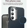 Phonesta IMD Carbon Fiber Back Cover hoesje voor Samsung Galaxy S25 Plus/S24 Plus - Donkerblauw 5