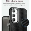 Phonesta IMD Carbon Fiber Back Cover hoesje voor Samsung Galaxy S25 Plus/S24 Plus - Zwart 5