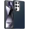 Phonesta IMD Carbon Fiber Back Cover hoesje voor Samsung Galaxy S25 Ultra - Donkerblauw