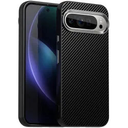Phonesta IMD Carbon Fiber Back Cover hoesje voor Google Pixel 9 Pro XL - Zwart