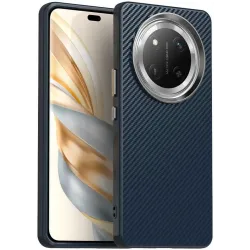 Phonesta IMD Carbon Fiber Back Cover hoesje voor HONOR Magic7 Lite/X9c - Donkerblauw