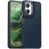Phonesta IMD Carbon Fiber Back Cover hoesje voor Motorola Moto G35 - Donkerblauw