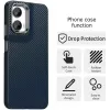 Phonesta IMD Carbon Fiber Back Cover hoesje voor Motorola Moto G35 - Donkerblauw 2