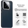 Phonesta IMD Carbon Fiber Back Cover hoesje voor Xiaomi 15 - Donkerblauw 3