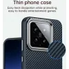 Phonesta IMD Carbon Fiber Back Cover hoesje voor Xiaomi 15 - Donkerblauw 6
