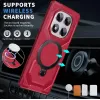 Phonesta IronLock Back Cover hoesje met ring en MagSafe voor Xiaomi Redmi Note 14 Pro 4G/5G/14 Pro Plus / Xiaomi Poco X7 - Rood 2