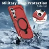 Phonesta IronLock Back Cover hoesje met ring en MagSafe voor Samsung Galaxy A17/A16/A26 - Rood 3