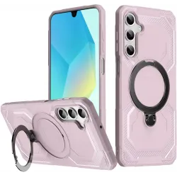 Phonesta IronLock Back Cover hoesje met ring en MagSafe voor Samsung Galaxy A17/A16/A26 - Roze
