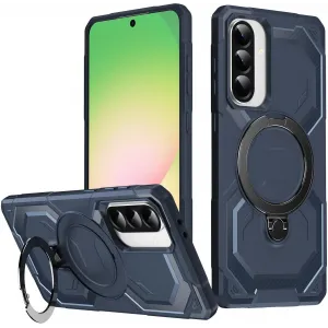 Phonesta IronLock Back Cover hoesje met ring en MagSafe voor Samsung Galaxy A36/A56 - Blauw