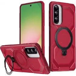 Phonesta IronLock Back Cover hoesje met ring en MagSafe voor Samsung Galaxy A36/A56 - Rood
