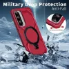 Phonesta IronLock Back Cover hoesje met ring en MagSafe voor Samsung Galaxy A36/A56 - Rood 3