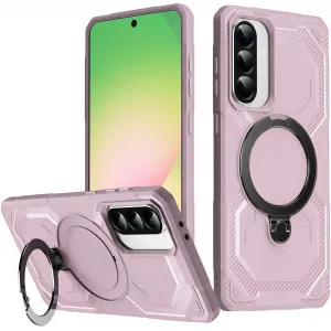 Phonesta IronLock Back Cover hoesje met ring en MagSafe voor Samsung Galaxy A36/A56 - Roze