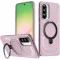 Phonesta IronLock Back Cover hoesje met ring en MagSafe voor Samsung Galaxy A36/A56 - Roze
