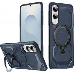 Phonesta IronLock Back Cover hoesje met ring en MagSafe voor Samsung Galaxy S25 Edge - Blauw
