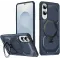 Phonesta IronLock Back Cover hoesje met ring en MagSafe voor Samsung Galaxy S25 Edge - Blauw