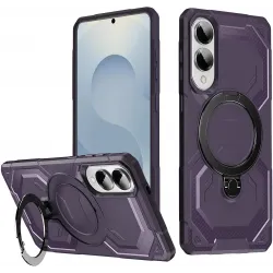 Phonesta IronLock Back Cover hoesje met ring en MagSafe voor Samsung Galaxy S25 Edge - Paars