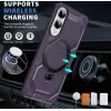 Phonesta IronLock Back Cover hoesje met ring en MagSafe voor Samsung Galaxy S25 Edge - Paars 2