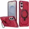 Phonesta IronLock Back Cover hoesje met ring en MagSafe voor Samsung Galaxy S25 Edge - Rood