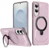 Phonesta IronLock Back Cover hoesje met ring en MagSafe voor Samsung Galaxy S25 Edge - Roze