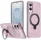 Phonesta IronLock Back Cover hoesje met ring en MagSafe voor Samsung Galaxy S25 Edge - Roze