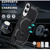 Phonesta IronLock Back Cover hoesje met ring en MagSafe voor Samsung Galaxy S25 Edge - Zwart 2