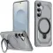 Phonesta IronLock Back Cover hoesje met ring en MagSafe voor Samsung Galaxy S25 Plus/S24 Plus - Grijs