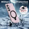 Phonesta IronLock Back Cover hoesje met ring en MagSafe voor Samsung Galaxy S25 Plus/S24 Plus - Roze 3