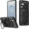 Phonesta IronLock Back Cover hoesje met ring en MagSafe voor Samsung Galaxy S25 Plus/S24 Plus - Zwart