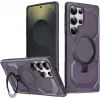 Phonesta IronLock Back Cover hoesje met ring en MagSafe voor Samsung Galaxy S25 Ultra - Paars