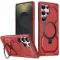 Phonesta IronLock Back Cover hoesje met ring en MagSafe voor Samsung Galaxy S25 Ultra - Rood